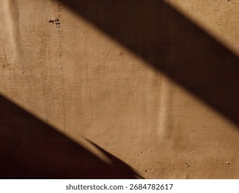 Wall interior background, studio and backdrops show products with shadow from window color black and brown. Background for text insertion and presentation cosmetic, skincare, fashion, beauty product.