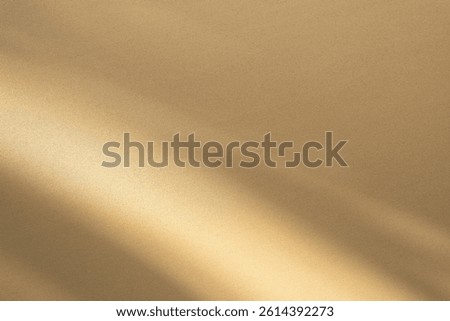 Wall interior background, studio  and backdrops show products. with shadow from window color gold and white. background for text insertion and presentation of product 