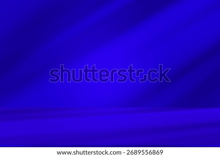 Wall interior background, studio  and backdrops show products. with leaf shadow from window color  blue tone. background for text insertion and presentation of product
