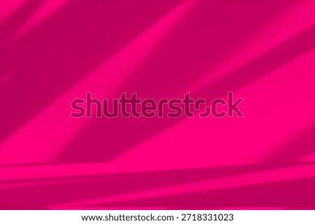 Wall interior background, studio  and backdrops show products.with shadow from window color pink background for text insertion and presentation product 