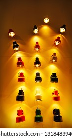 wall of lights