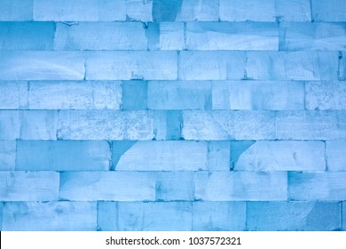 Wall Made Of Ice Blocks