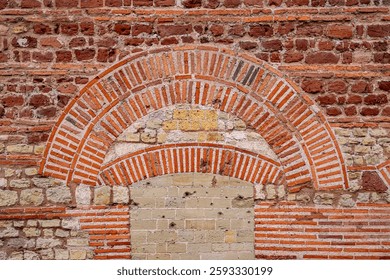 wall made of orange bricks