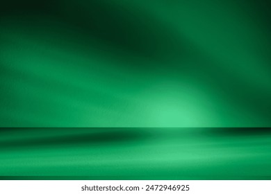 Wall modern interior background, studio  and backdrops show products.with shadow from window color green background for text insertion and presentation product  - Powered by Shutterstock