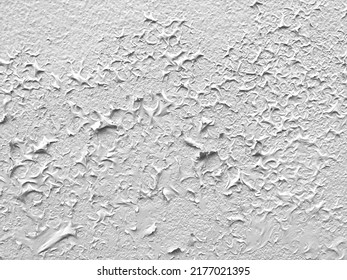 Wall Painted With Exterior Paint Aneurysm And Peeling Due To Rain Splashing For A Long Time