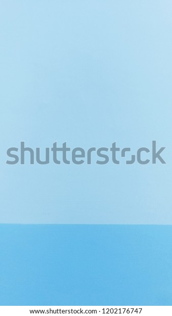 Wall Painting Light Blue Colour Two Stock Photo Edit Now 1202176747