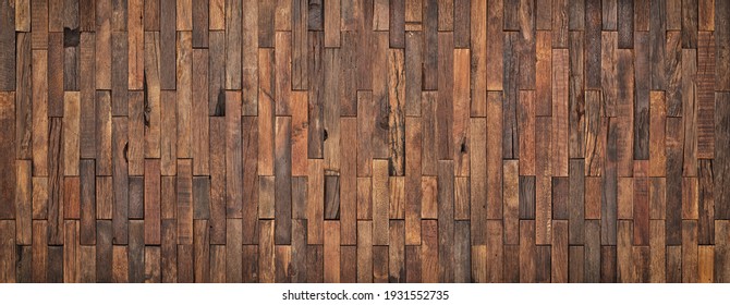 Wall Panel From Vintage Boards Background, Wood Texture