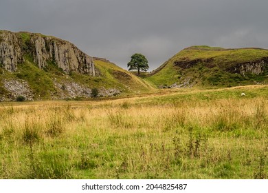 The Hadrian’s Wall Path Is An 84 Mile (135 Km) Long National Trail Stretching Coast To Coast Across Northern England, From Wallsend, Newcastle Upon Tyne