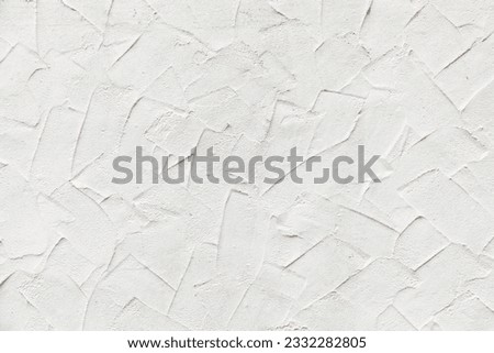 wall pattern in spatula technique painted white, Germany