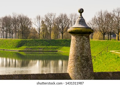 Wall With Ravelin In Nieuwpoort, The Netherlands