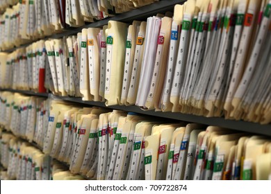 Wall Of Record Keeping File Folders