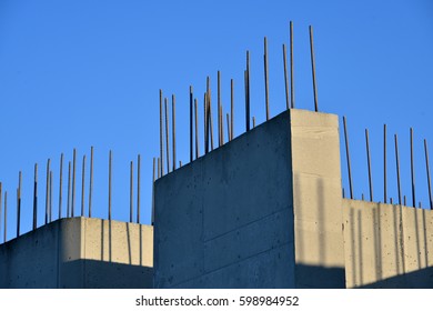 Wall Of Reinforced Concrete 