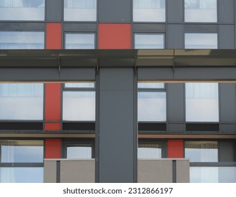 Wall separated in rectangular shapes