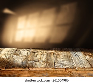 wall shadow and table