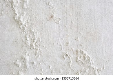 Wall Showing Peeling And Bubbling Paint Due To Water Leak Behind Wall.