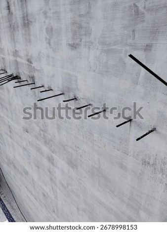 Wall and stil white background 