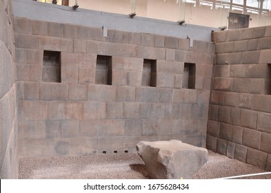 Wall In The Sun Temple Coricancha Cusco Peru