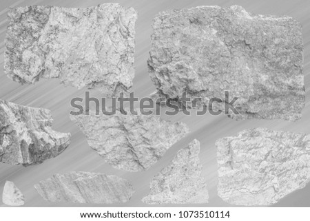 Wall surface made of stone and update new surface texture to beautiful.Style is black and white.