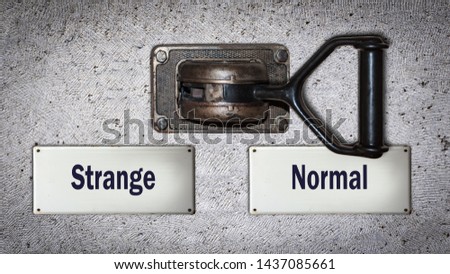 Wall Switch the Direction Way to Normal versus Strange