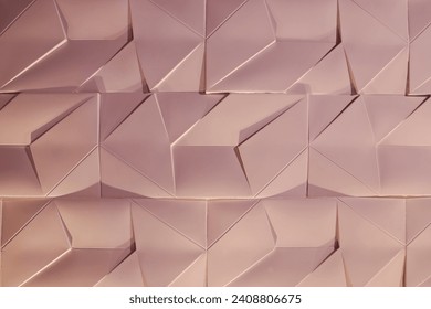 wall texture with cement bricks, abstract scene background in warm tone and light and shadow effect
