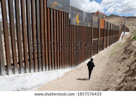 Wall that divides the border between the city of Juarez, the Texas pass from the Mexican side, is the rancho anapra colony, the place where migrants cross to the United States illegally