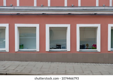 wall with three Windows