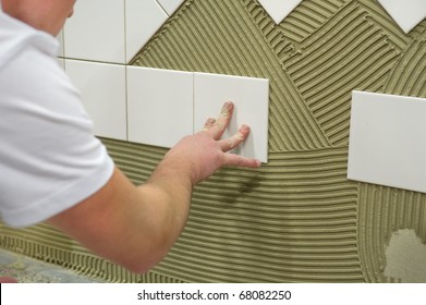 Wall tile glue