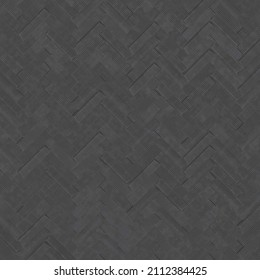 Wall Tile Texture Herringbone Black