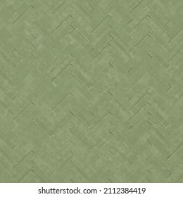 Wall Tile Texture Herringbone Green