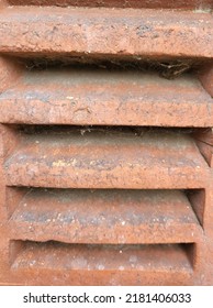 Wall Vent Brick Clay Close Up 