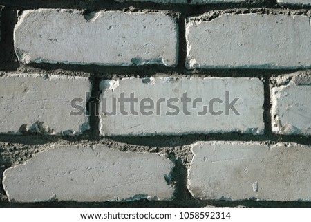 Wall of white brick. Wall texture background. Building of white brick.