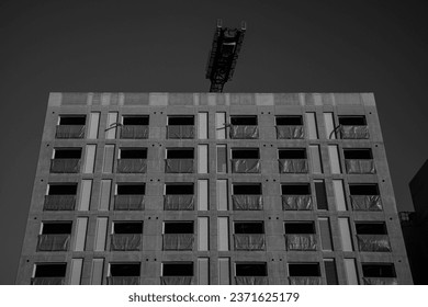 wall window pattern black city modern