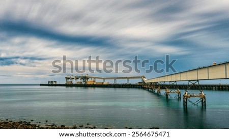 Wallaroo grain loading jetty, mostly export on boats around the world
