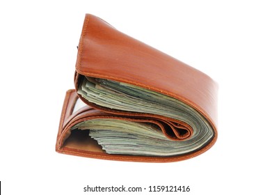 Wallet Full Of  Cash Bills