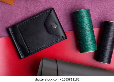 Wallet On A Desk. Shallow Depth Of Field.