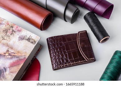 Wallet On A Desk. Shallow Depth Of Field.