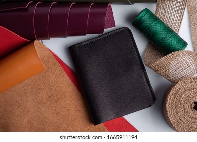 Wallet On A Desk. Shallow Depth Of Field.