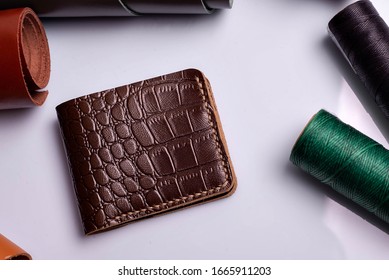 Wallet On A Desk. Shallow Depth Of Field.