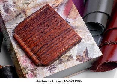 Wallet On A Desk. Shallow Depth Of Field.