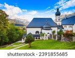 Wallfahrtskirche St. Anton is a pilgrimage church and Franciscan monastery above the Garmisch-Partenkirchen town in Bavaria, southern Germany