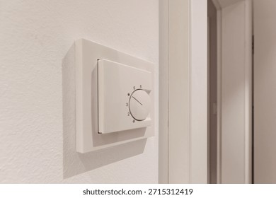 wall-mounted control unit for underfloor heating