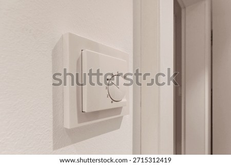 wall-mounted control unit for underfloor heating