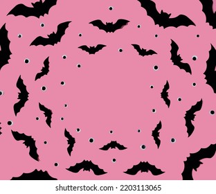 Wallpaper Copy Space Made Bats Different Stock Photo 2203113065 ...