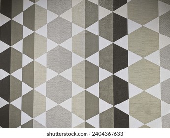 wallpaper pattern with a symmetrical octagonal shape. wallpaper that has been pasted for a long time and is starting to get moldy