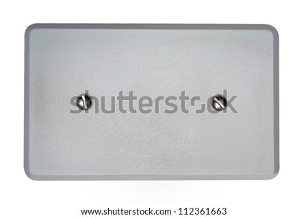 Wallplate isolated on white background