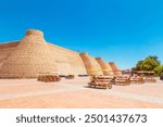 Walls of the Ark Fortress. Bukhara, Uzbekistan - July 18, 2024