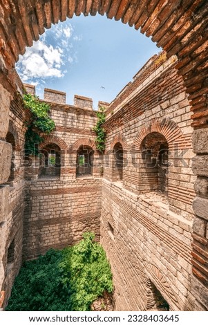 The Walls of Constantinople are a series of defensive stone walls that have surrounded and protected the city of Constantinople As the city grew, the famous double line of the Theodosian Walls.