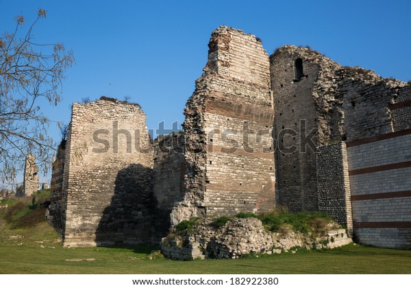 Walls Constantinople That Protected City Constantinople Stock Photo Edit Now 182922380