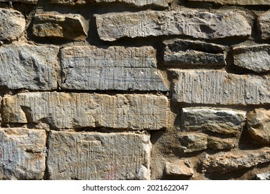Walls made of stone , stone background. High quality photo - Shutterstock ID 2021622047