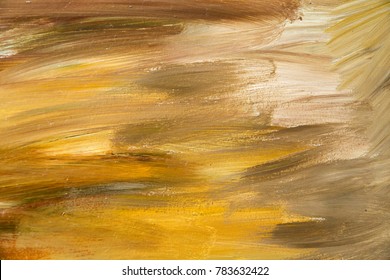 The walls are painted with oil paint, yellow background - Shutterstock ID 783632422